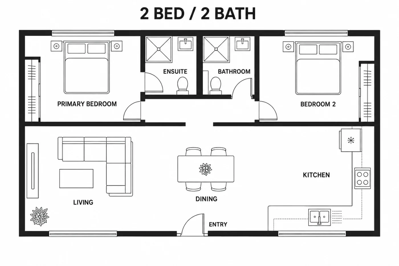 The flat 2D floor plan the customer sends